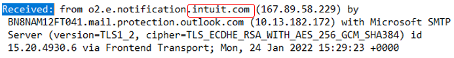 Intuit.com notification